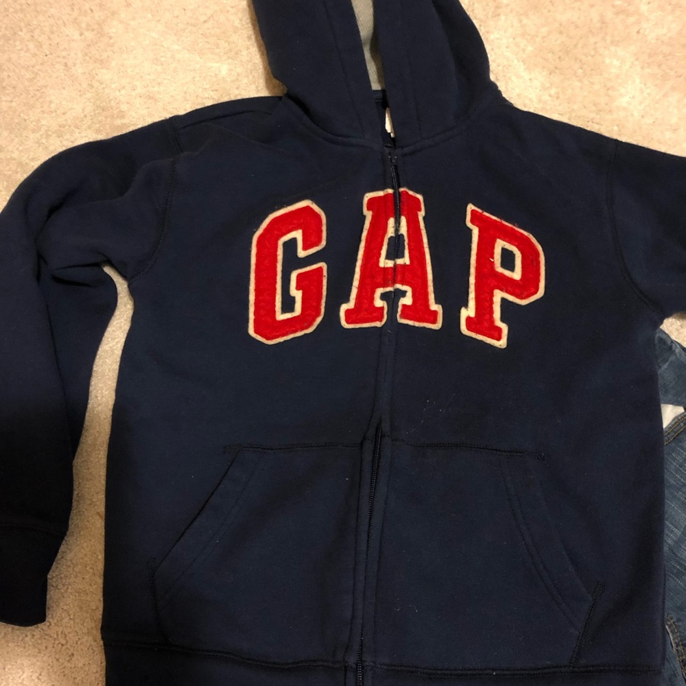 Dark navy blue jacket size L for boy